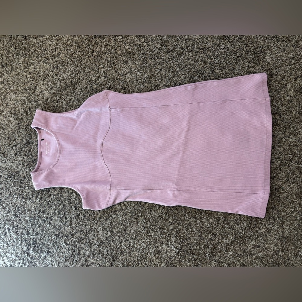 Pink Ribbed Dresss